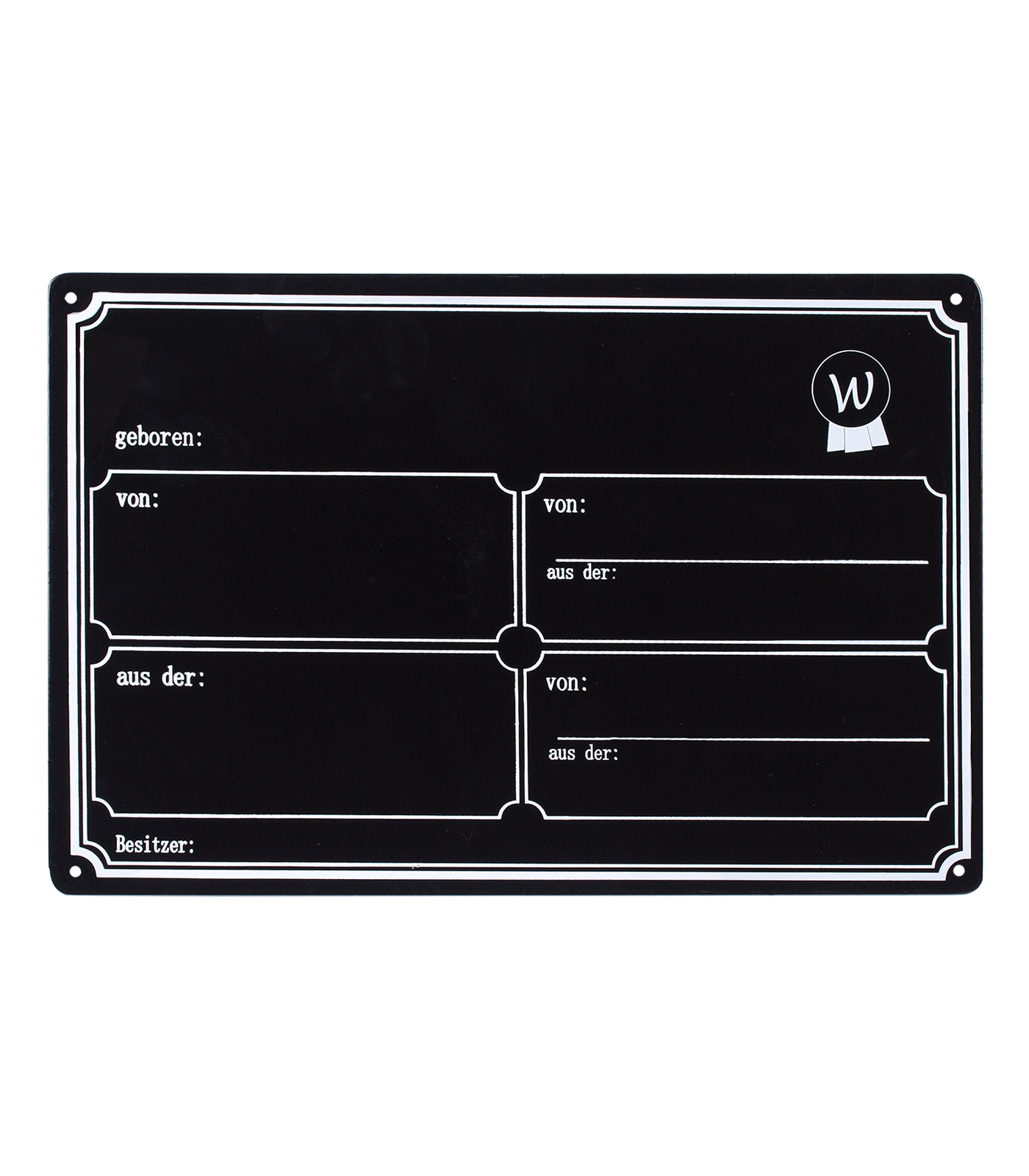 Waldhausen Waldhausen Boxenschild, Metall Waldhausen Waldhausen Boxenschild, Metall