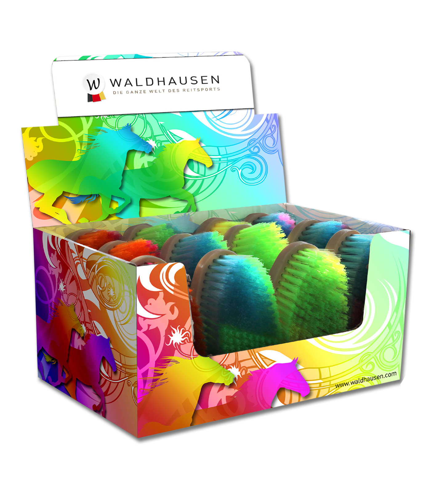 Waldhausen NEON Bürsten-Set, 12 St. inkl. Verkaufsdisplay