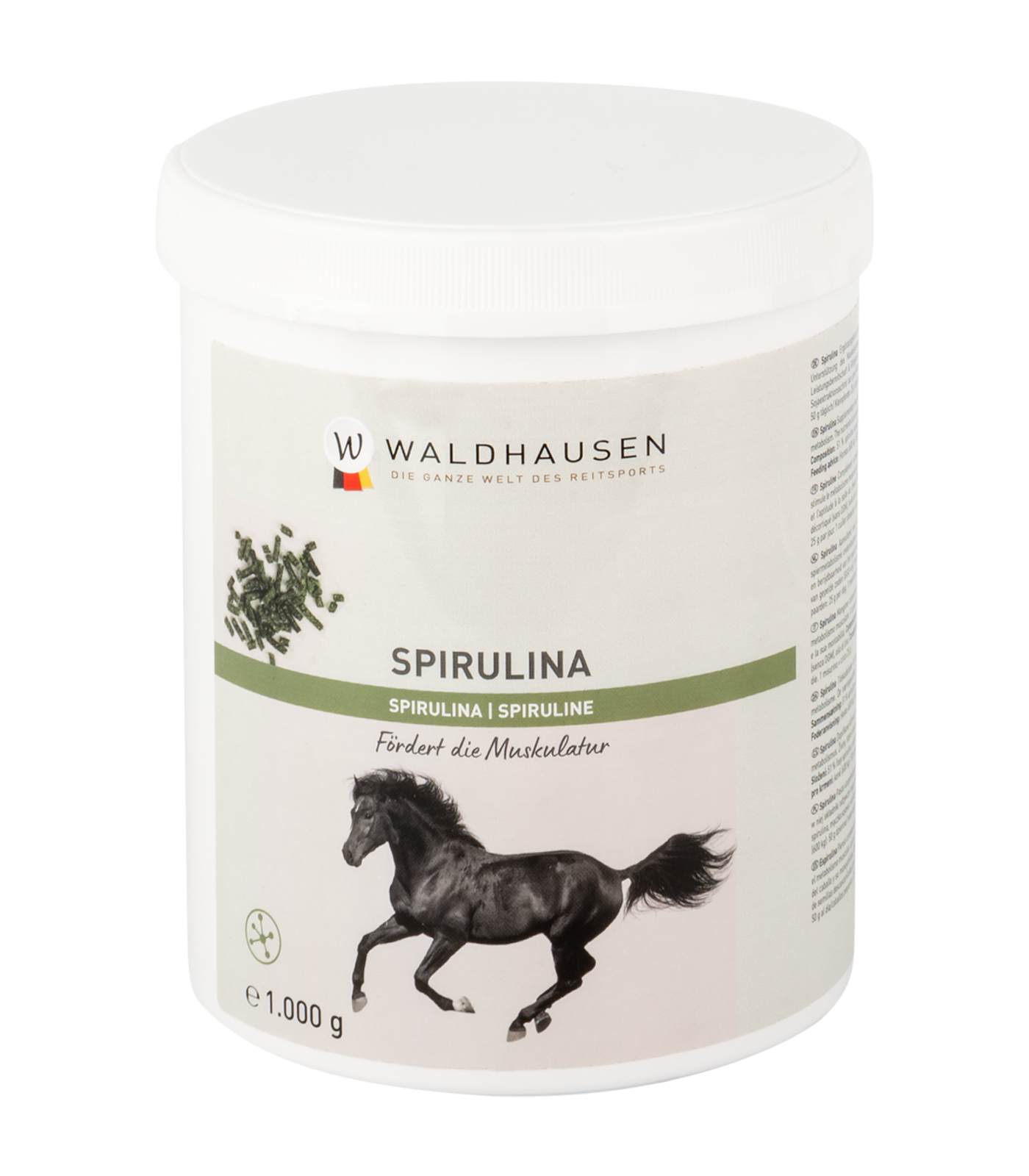 Waldhausen Spirulina Pellet- Fördert die Muskulatur, 1 kg