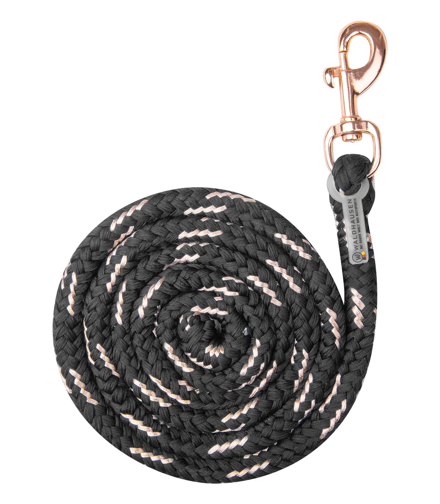 Waldhausen Waldhausen Anbindestrick Rosé, Karabinerhaken