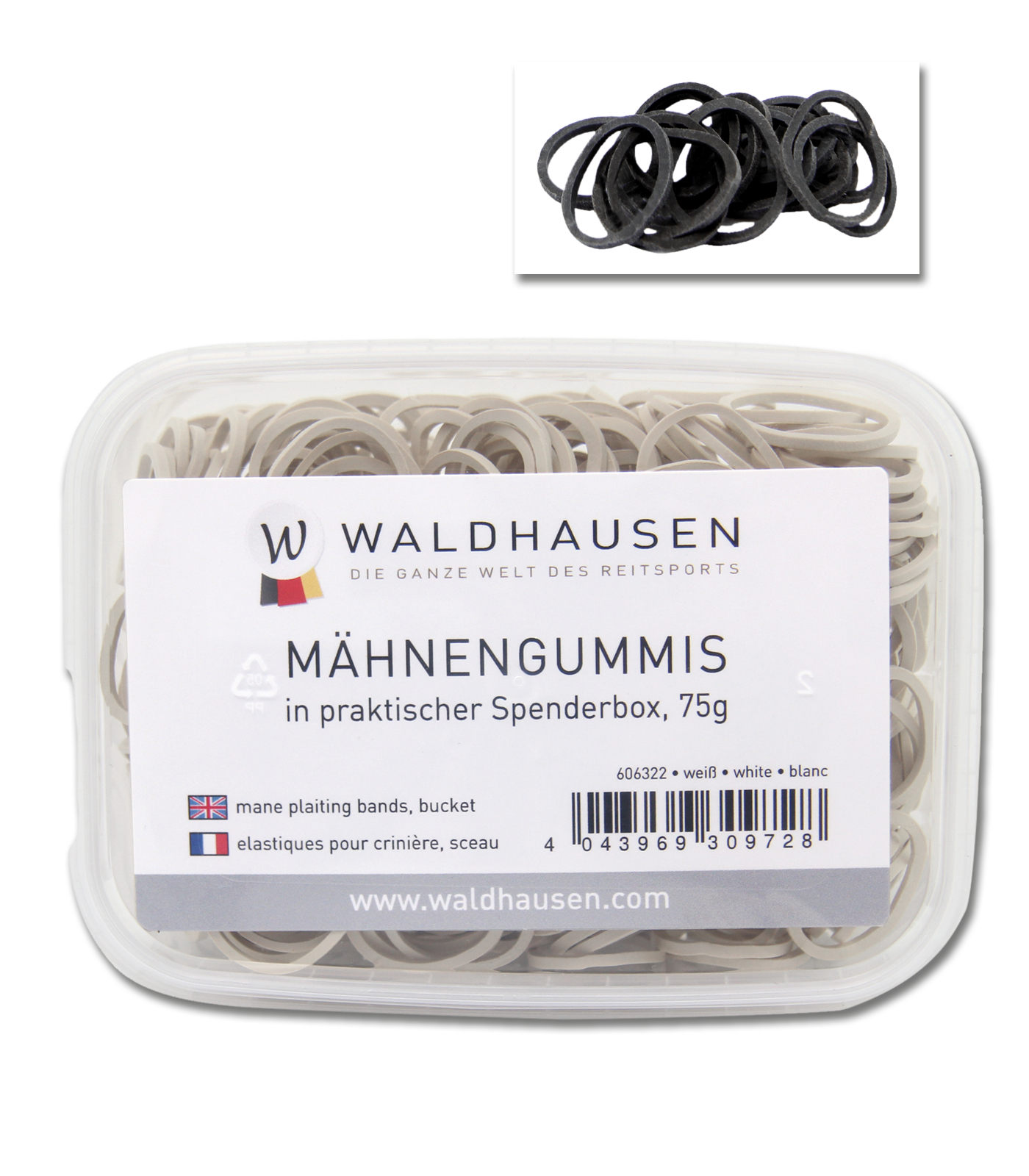 Waldhausen Waldhausen Mähnengummis in Spenderbox Waldhausen Waldhausen Mähnengummis in Spenderbox
