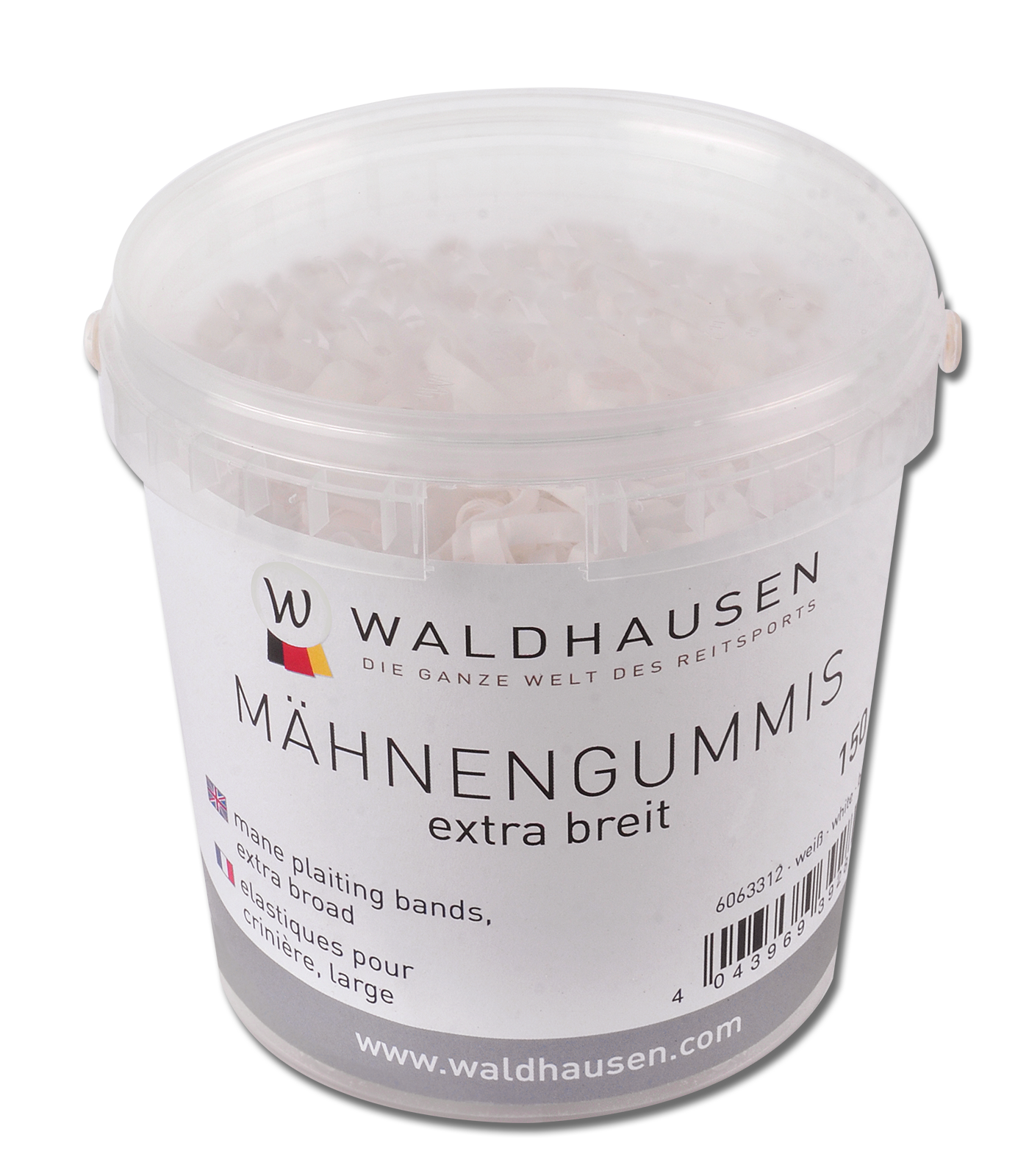 Alternative view of Waldhausen Mähnengummis extra breit im Eimer