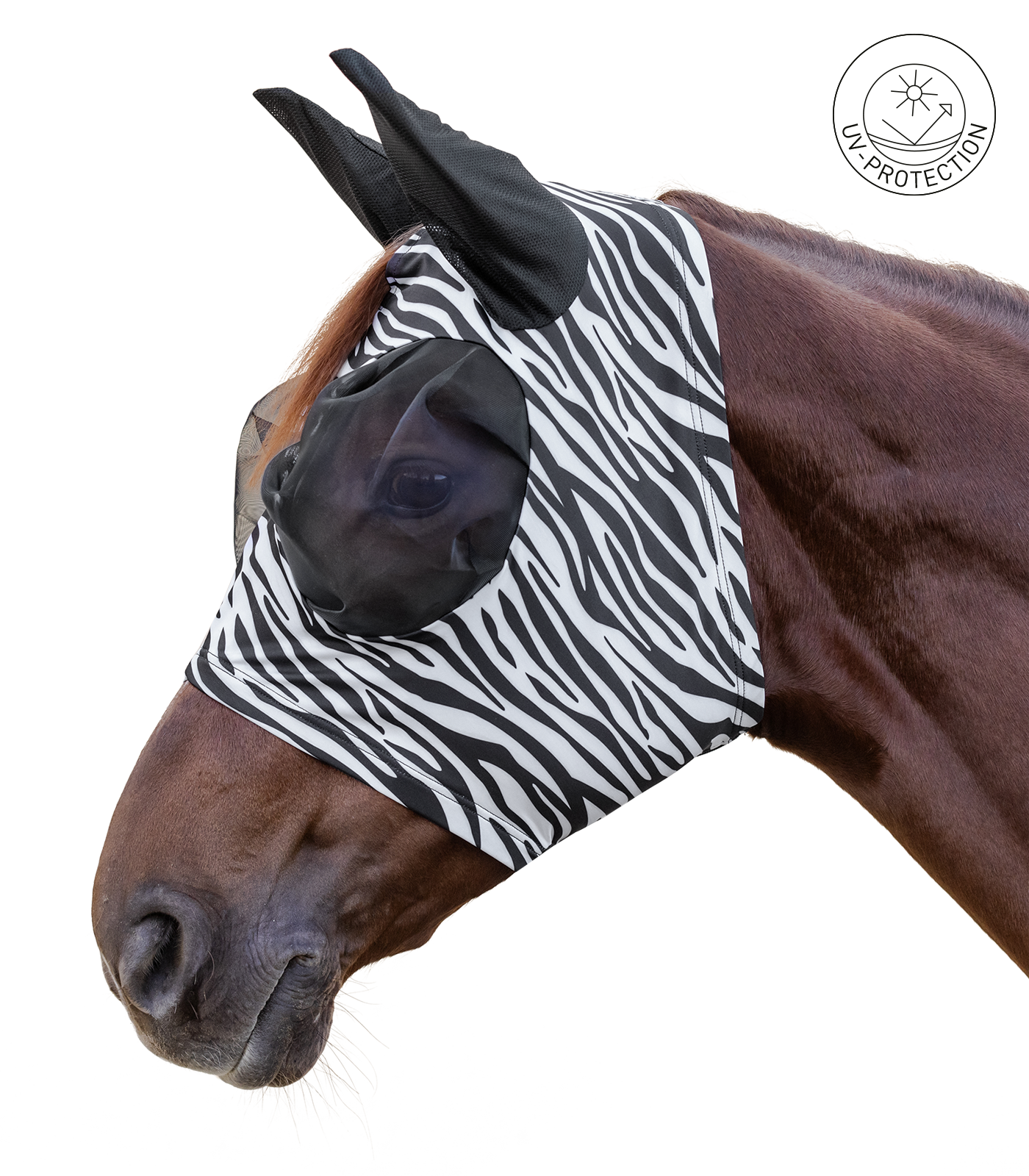 Fliegenmaske Puck Flex Zebra