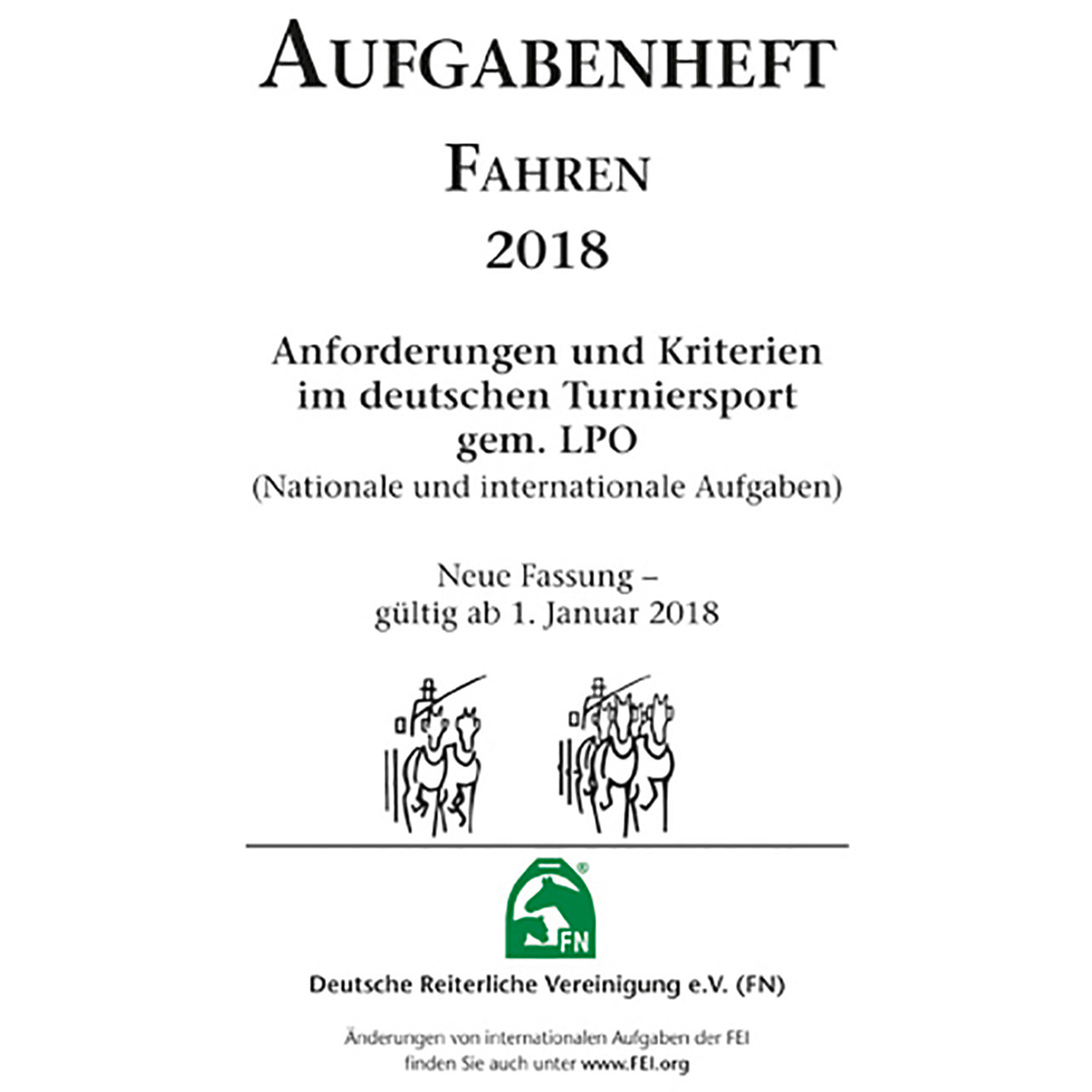 Aufgabenheft 2018 – Fahren – Inhalt (Nat./int. Aufg.)